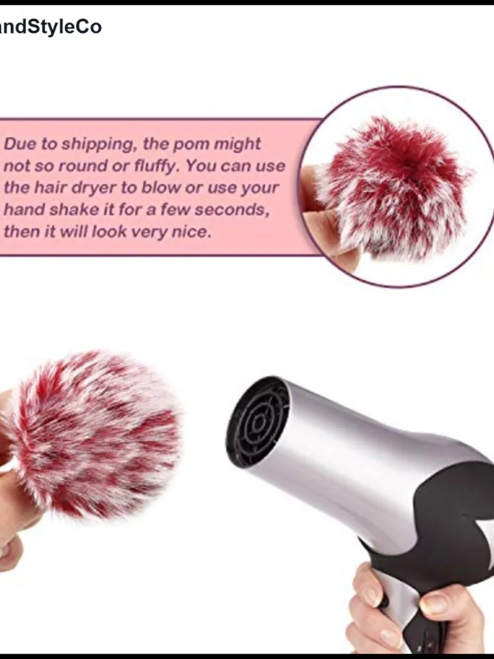 40 Faux Fur Pom Pom Keychains Fluffy Keyrings for Keys & Purses